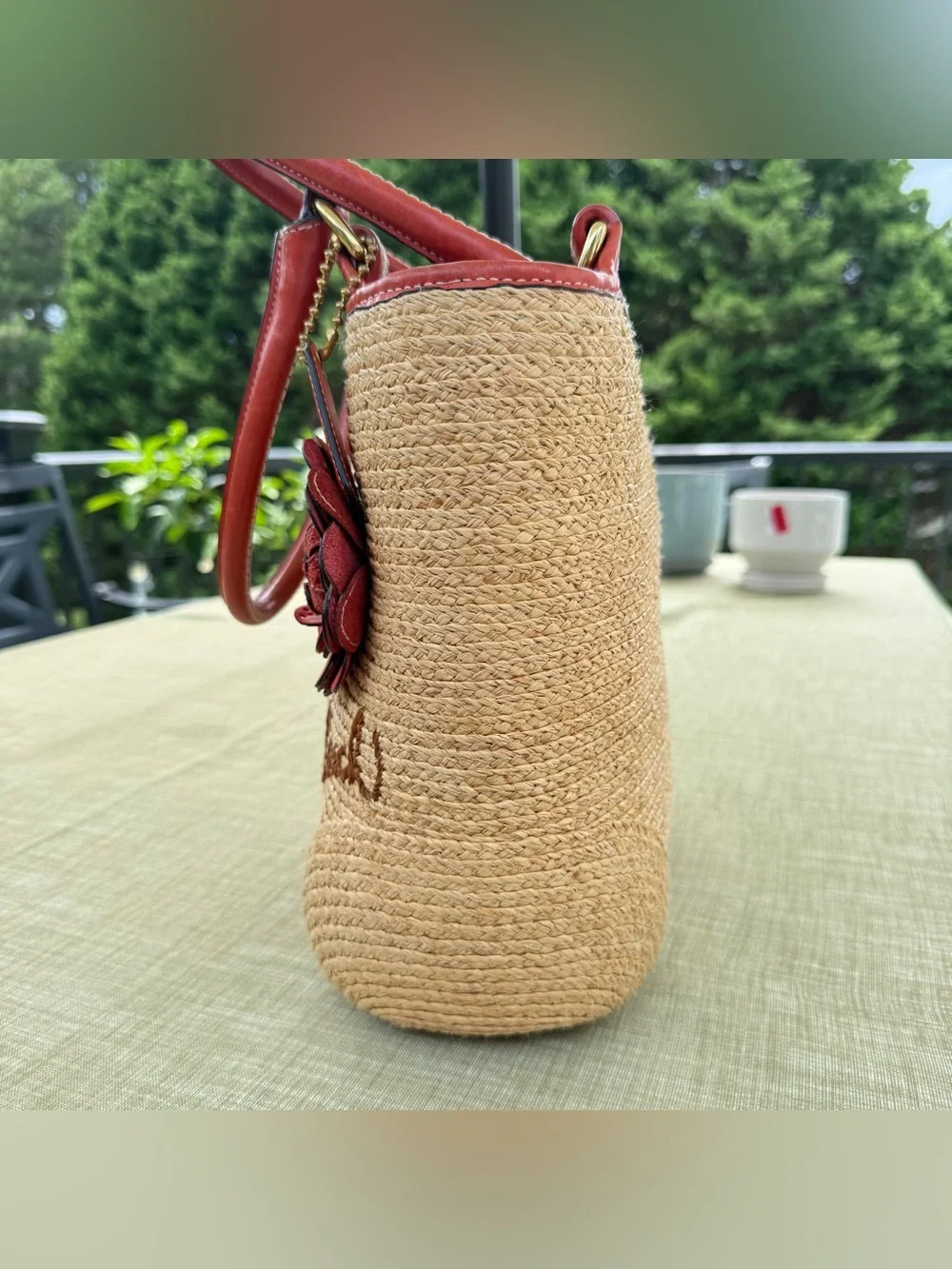2008 Coach Bleecker Straw Tote